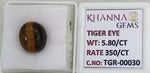 Load image into Gallery viewer, 5.8/CT Tiger Eye with Govt. Lab Certificate-TGR00030