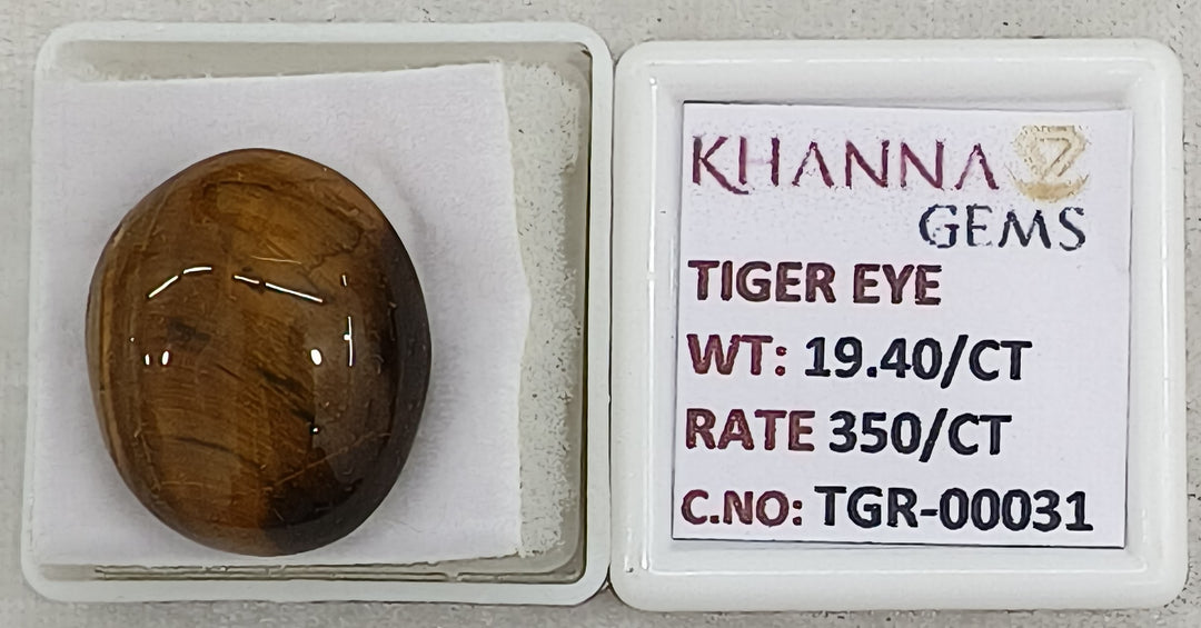 19.4/CT Tiger Eye with Govt. Lab Certificate-TGR00031