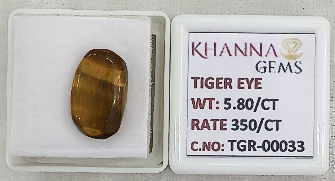 5.8/CT Tiger Eye with Govt. Lab Certificate-TGR00033