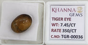 7.45/CT Tiger Eye with Govt. Lab Certificate-TGR00036