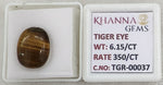 Load image into Gallery viewer, 6.15/CT Tiger Eye with Govt. Lab Certificate-TGR00037