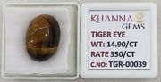 14.9/CT Tiger Eye with Govt. Lab Certificate-TGR00039