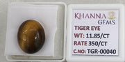 11.85/CT Tiger Eye with Govt. Lab Certificate-TGR00040