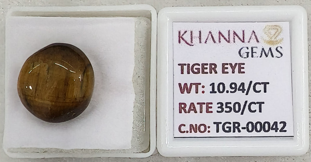 10.94/CT Tiger Eye with Govt. Lab Certificate-TGR00042