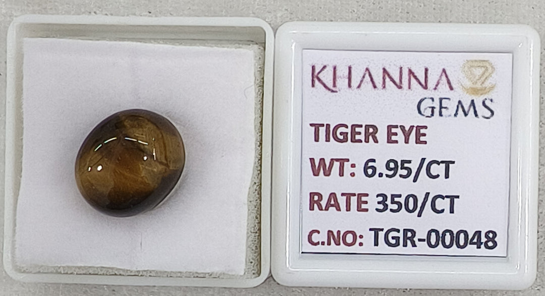6.95/CT Tiger Eye with Govt. Lab Certificate-TGR00048