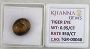 6.95/CT Tiger Eye with Govt. Lab Certificate-TGR00048