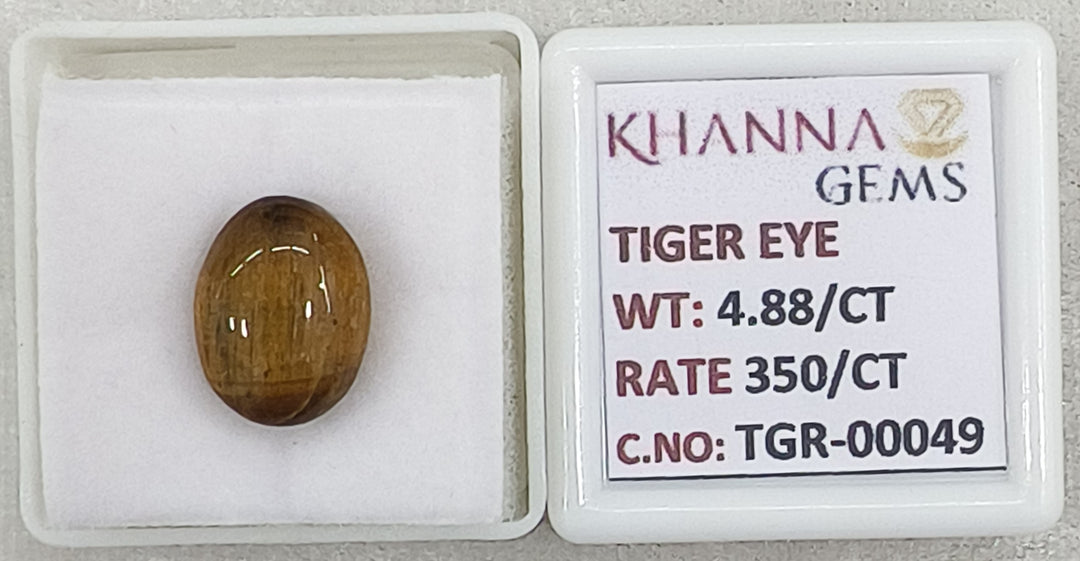 4.88/CT Tiger Eye with Govt. Lab Certificate-TGR00049