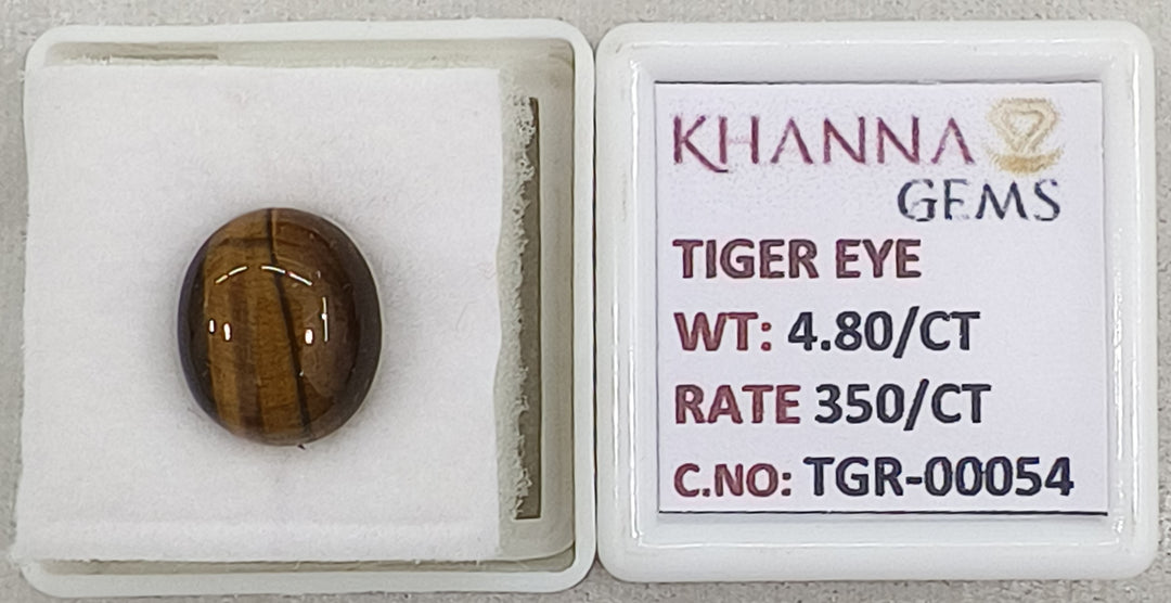 4.8/CT Tiger Eye with Govt. Lab Certificate-TGR00054