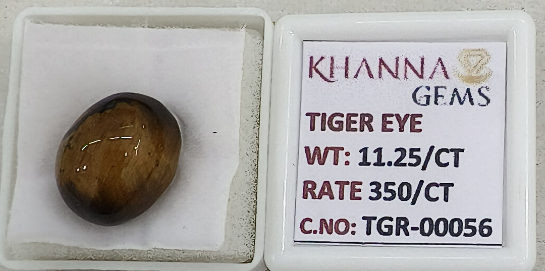 11.25/CT Tiger Eye with Govt. Lab Certificate-TGR00056