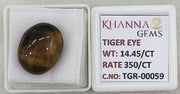 14.45/CT Tiger Eye with Govt. Lab Certificate-TGR00059