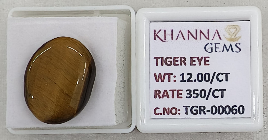 12/CT Tiger Eye with Govt. Lab Certificate-TGR00060