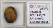 15.15/CT Tiger Eye with Govt. Lab Certificate-TGR00061