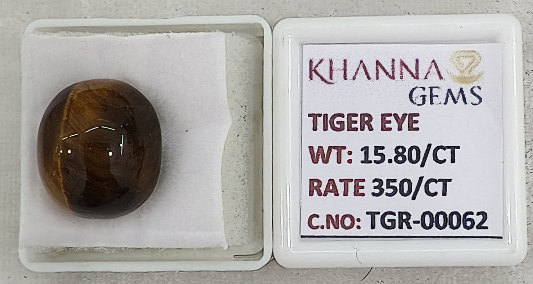 15.8/CT Tiger Eye with Govt. Lab Certificate-TGR00062