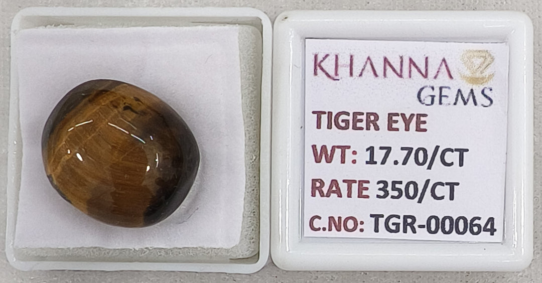 17.7/CT Tiger Eye with Govt. Lab Certificate-TGR00064