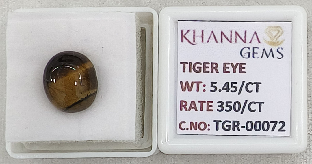 5.45/CT Tiger Eye with Govt. Lab Certificate-TGR00072
