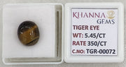 5.45/CT Tiger Eye with Govt. Lab Certificate-TGR00072