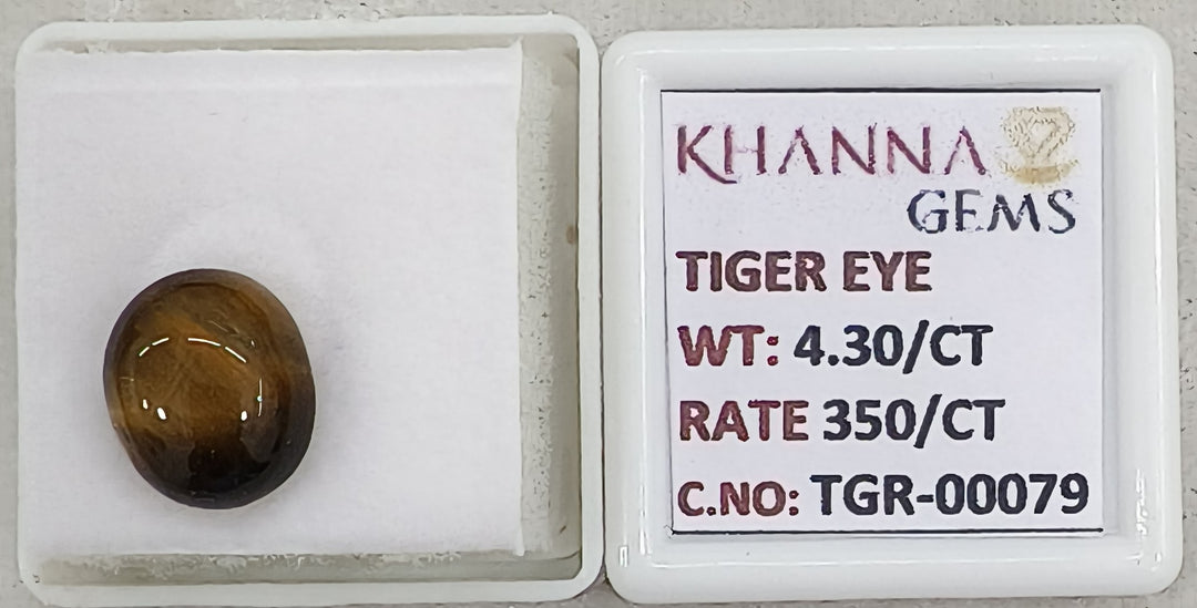4.3/CT Tiger Eye with Govt. Lab Certificate-TGR00079