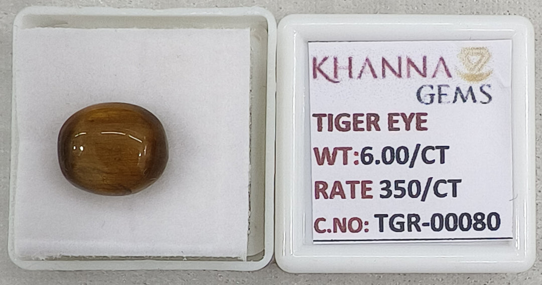 6/CT Tiger Eye with Govt. Lab Certificate-TGR00080