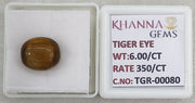 6/CT Tiger Eye with Govt. Lab Certificate-TGR00080