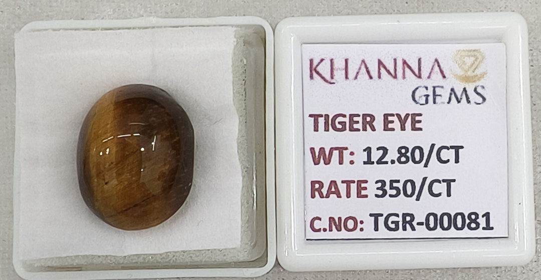 12.8/CT Tiger Eye with Govt. Lab Certificate-TGR00081
