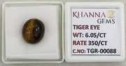 6.05/CT Tiger Eye with Govt. Lab Certificate-TGR00088