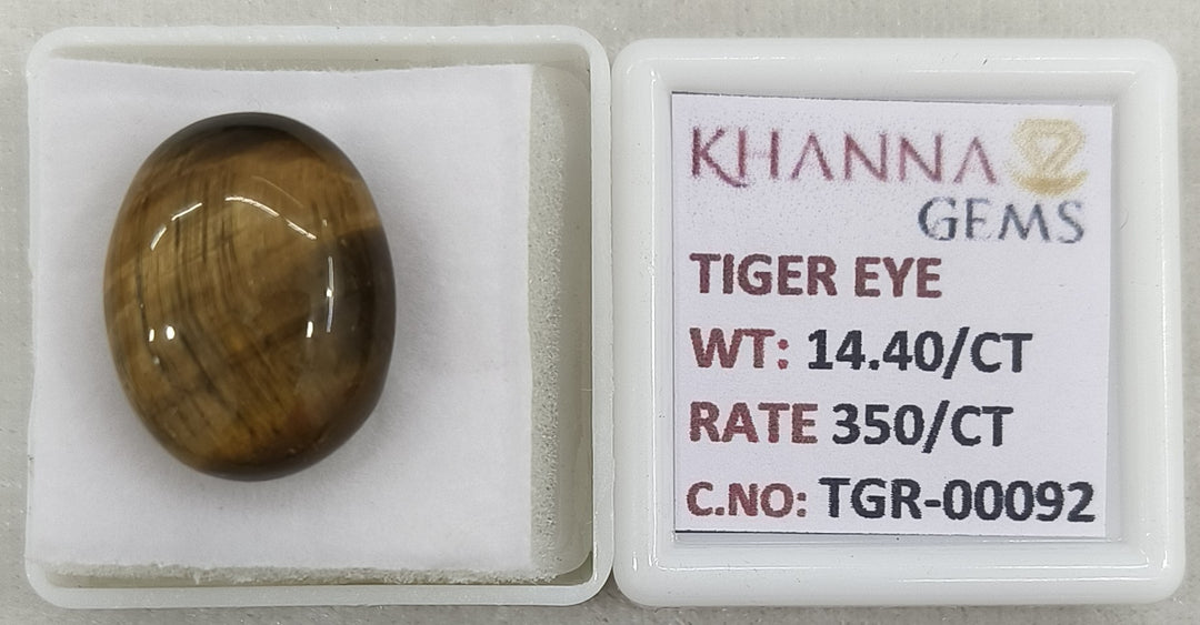 14.4/CT Tiger Eye with Govt. Lab Certificate-TGR00092
