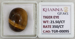 Load image into Gallery viewer, 21.5/CT Tiger Eye with Govt. Lab Certificate-TGR00095