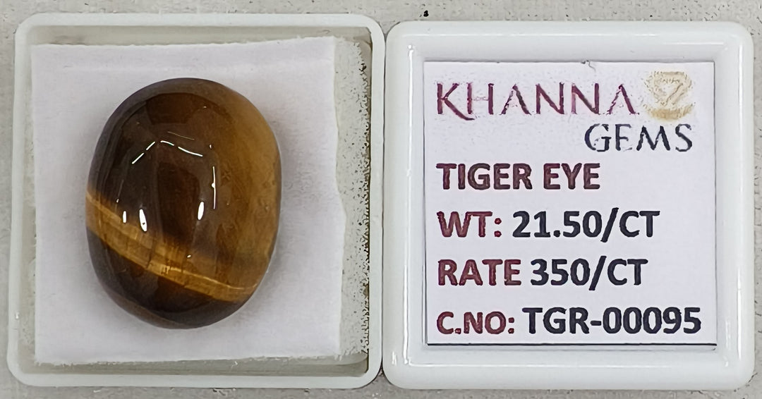 21.5/CT Tiger Eye with Govt. Lab Certificate-TGR00095