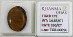 Load image into Gallery viewer, 14.65/CT Tiger Eye with Govt. Lab Certificate-TGR00096
