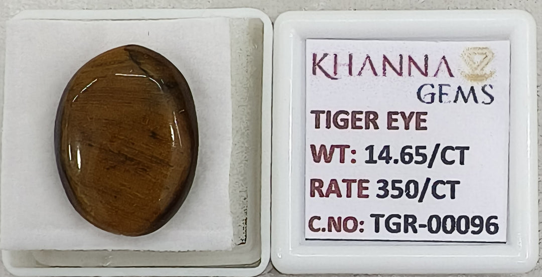 14.65/CT Tiger Eye with Govt. Lab Certificate-TGR00096