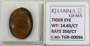 14.65/CT Tiger Eye with Govt. Lab Certificate-TGR00096
