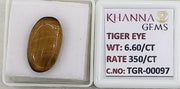 6.6/CT Tiger Eye with Govt. Lab Certificate-TGR00097