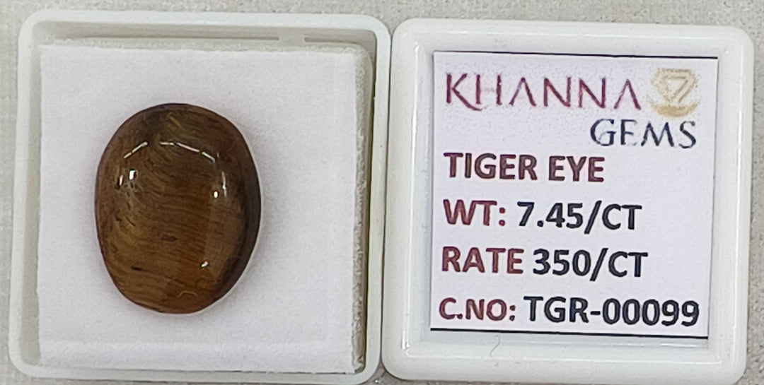 7.45/CT Tiger Eye with Govt. Lab Certificate-TGR00099