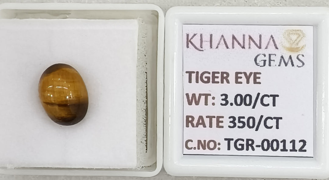 3/CT Tiger Eye with Govt. Lab Certificate-TGR00112
