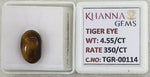 Load image into Gallery viewer, 4.55/CT Tiger Eye with Govt. Lab Certificate-TGR00114