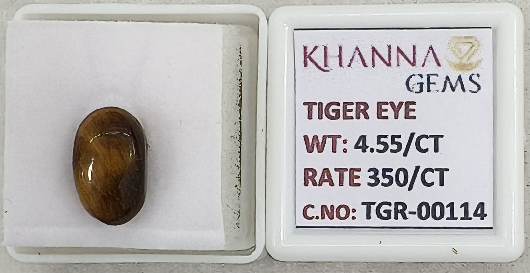 4.55/CT Tiger Eye with Govt. Lab Certificate-TGR00114