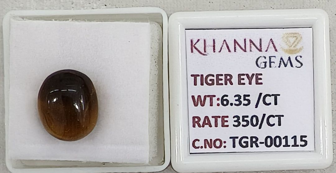 6.35/CT Tiger Eye with Govt. Lab Certificate-TGR00115