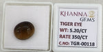 Load image into Gallery viewer, 5.2/CT Tiger Eye with Govt. Lab Certificate-TGR00118