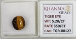 Load image into Gallery viewer, 5.2/CT Tiger Eye with Govt. Lab Certificate-TGR00127
