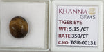 Load image into Gallery viewer, 5.15/CT Tiger Eye with Govt. Lab Certificate-TGR00131