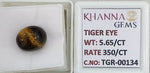 Load image into Gallery viewer, 5.65/CT Tiger Eye with Govt. Lab Certificate-TGR00134