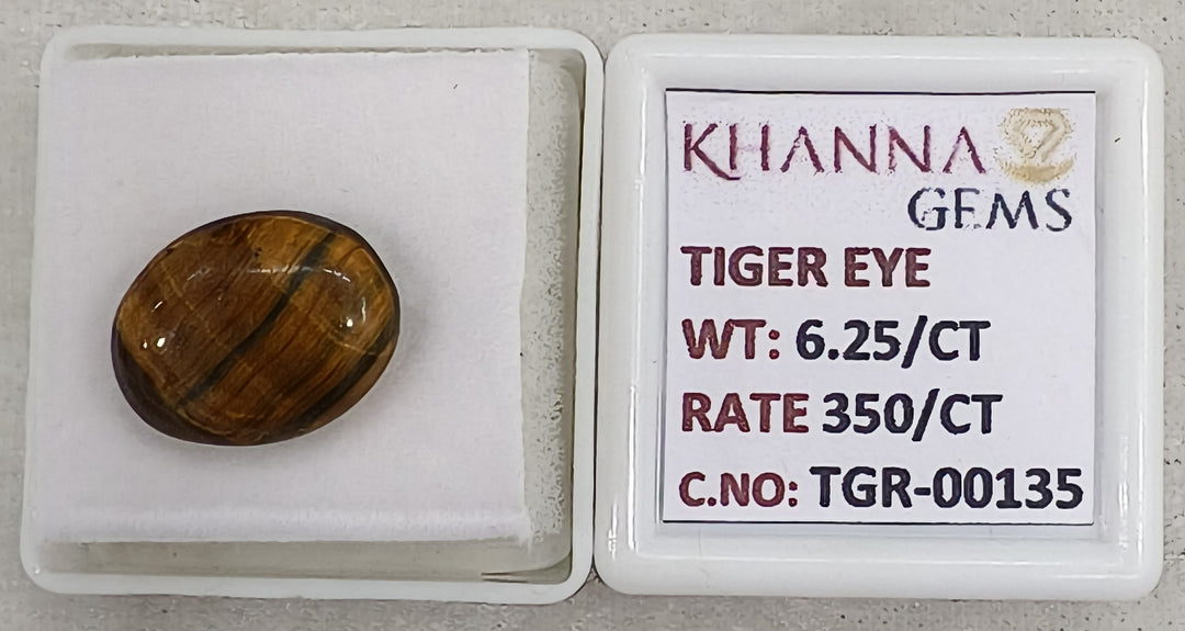 6.25/CT Tiger Eye with Govt. Lab Certificate-TGR00135