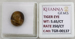 Load image into Gallery viewer, 5.65/CT Tiger Eye with Govt. Lab Certificate-TGR00137