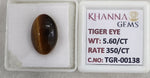 Load image into Gallery viewer, 5.6/CT Tiger Eye with Govt. Lab Certificate-TGR00138