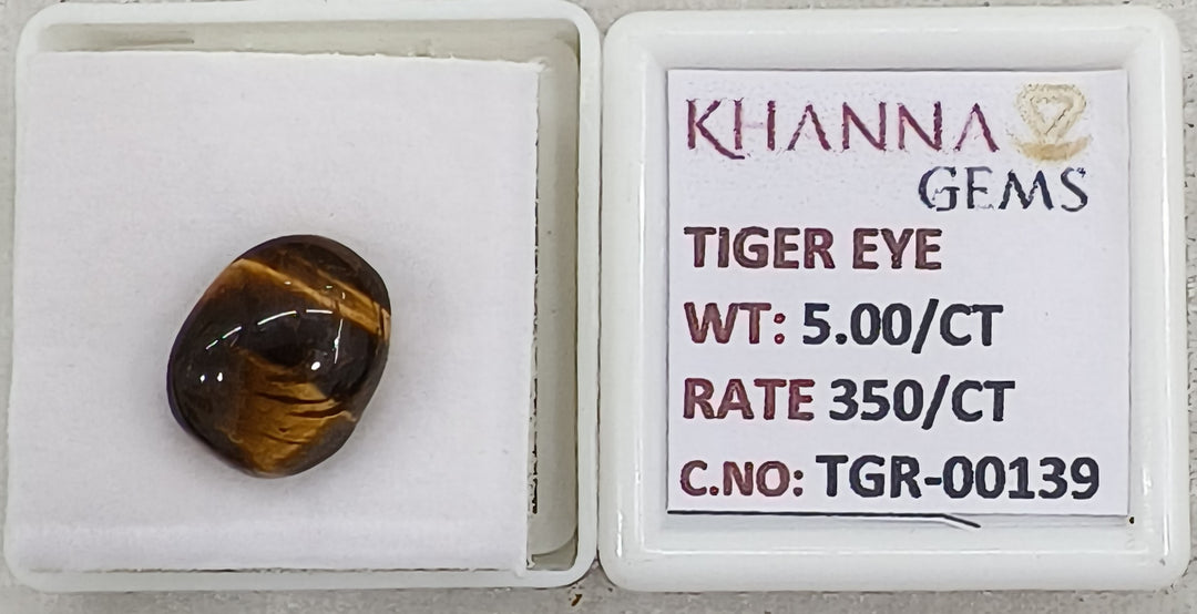 5/CT Tiger Eye with Govt. Lab Certificate-TGR00139
