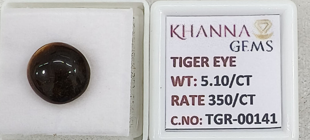 5.1/CT Tiger Eye with Govt. Lab Certificate-TGR00141