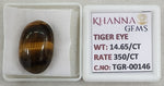 Load image into Gallery viewer, 14.65/CT Tiger Eye with Govt. Lab Certificate-TGR00146