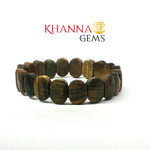 Load image into Gallery viewer, Natural Tiger Eye Bracelet (Flat Beads)