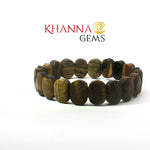 Load image into Gallery viewer, Natural Tiger Eye Bracelet (Flat Beads)