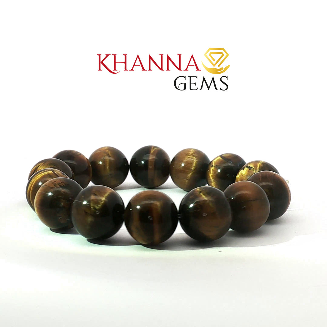 Natural Tiger Eye Bracelet (Round Beads)
